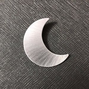 Stevie Nicks Style Crescent Moon Pendant in sterling silver